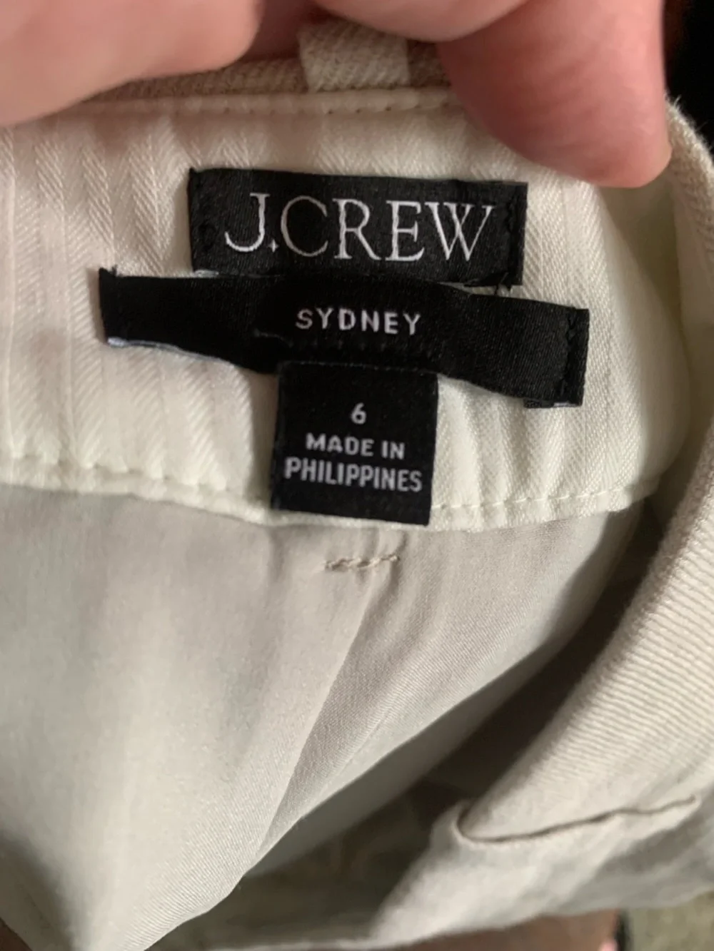 J Crew Womens 6 Beige Cropped Wide Leg Linen Blend Lined Sydney Pants Spring ‘24